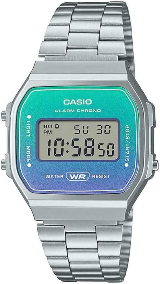 Casio Watch A168WER-2AEF, zilver, armband